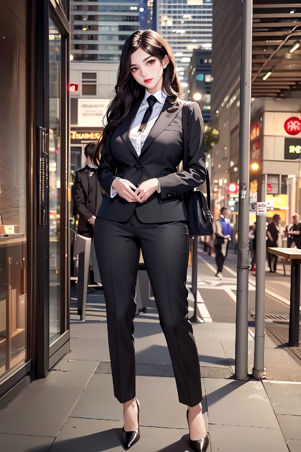 black suit